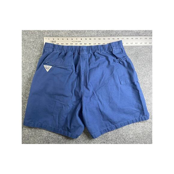 Columbia (PFG) Unisex Shorts Navy Blue Size Large 6 inch inseam - Picture 3 of 6